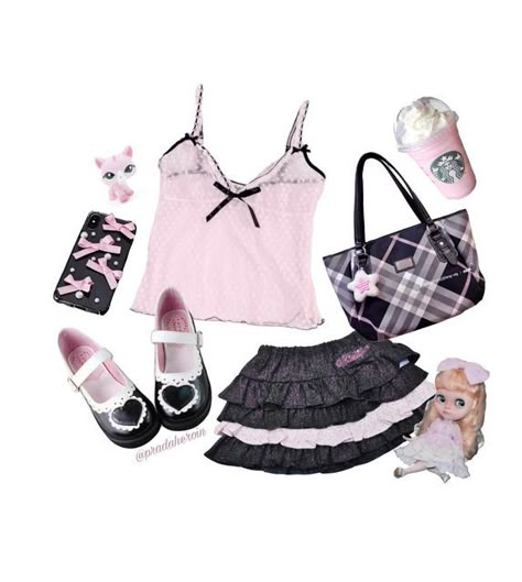 Peony Aesthetic, Dolly Fashion, Street Outfits, Fashion Kawaii, Girl Fashion Style, Aesthetic Streetwear, Fairy Grunge, The Doll, Grunge Style