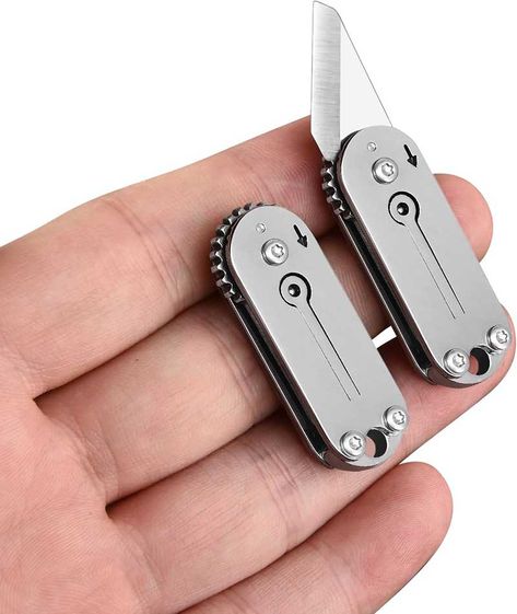 NEWS – EDC gear fanatics listen up. This tiny ultra-sharp pocket knife from FUNBRO can live on your keychain if you still carry one, or put it in your pocket for the next time you need to slice something. At about 1.5 inches closed, the FUNBRO knife could make a fun stocking stuffer for the … Put this mini pocket knife in your EDC collection for less than $8! Read More Pocket Knife Necklace, Small Gifts For Women, Edc Keychain, Edc Gadgets, Retro Gadgets, Every Day Carry, Unique Gadgets, Best Stocking Stuffers, Edc Knife