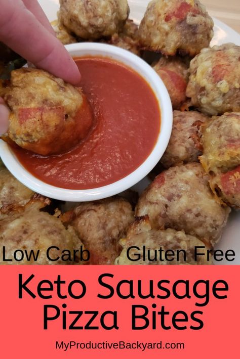 Keto Sausage Pizza, Lunch Pizza, Keto And Gluten Free, Sausage Bites, Keto Sausage, Sausage Pizza, Spicy Appetizers, Bariatric Diet, Keto Diet Snacks