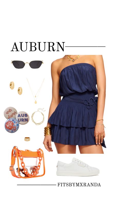 AUBURN GAMEDAY OUTFIT | #outfitinspo #gameday #gamedayfit #gamedayoutfit #outfit Auburn Outfits, Auburn Gameday Outfit, Auburn Game Day, Auburn Gameday, Rush Week Outfits, Outfit Shuffles, Rush Week, Auburn Football, Sorority Events