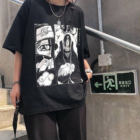 Tokyo Street Fashion, Anime Inspired Outfits, Aesthetic T Shirts, Tumblr Outfits, Anime Shirt, E Girl, Alternative Outfits, Grunge Style, Edgy Outfits