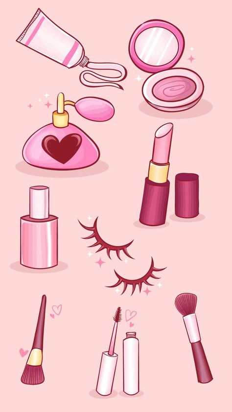 Makeup Wallpapers Iphone, Makeup Wallpaper, Makeup Illustration, Iphone Logo, Power Wallpaper, Makeup Wallpapers, Iphone Video, Fashion Wallpaper, Diy Makeup