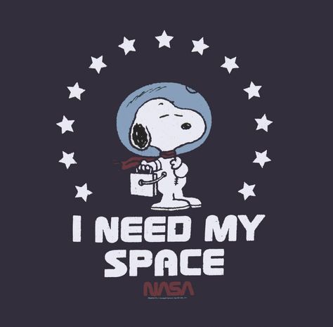 SNOOPY~ I need my space Astronaut Snoopy, Peanuts Easter, Mobile Images, I Need My Space, Peanuts Cartoon, Peanuts Characters, Snoopy Quotes, Space Astronaut, Snoop Dog