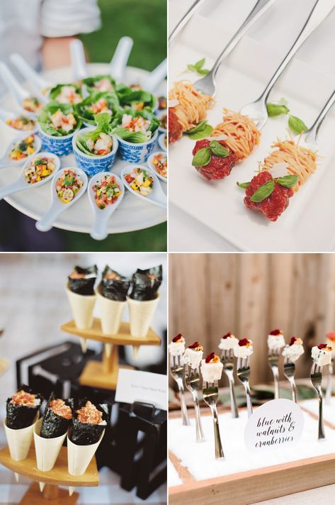 32 Unconventional Wedding Food Ideas For The Foodie Bride! - Praise Wedding Unconventional Wedding Cake, Catering Presentation, Wedding Food Catering, Catering For Weddings, Foodie Wedding, Wedding Catering Ideas, Kitty Play, Food Ideas Easy, Wedding Food Stations