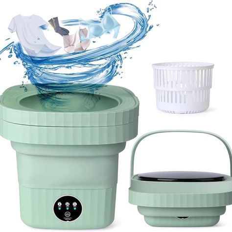 With 3 Modes Timing Cleaning, Portable Washer with Soft Spin and Draining for Socks, Baby Clothes, Towels and Small Items Portable Washer And Dryer, Small Washing Machine, Rubber Molding, Touch Screen Design, Portable Washer, Mini Washing Machine, Portable Washing Machine, Clean Washing Machine, Washer Machine