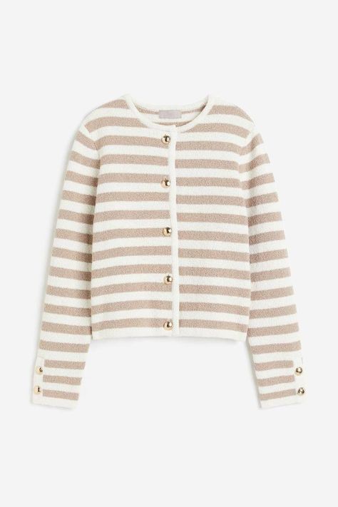 Shop These 36 Chic Finds at Madewell, J.Crew, and H&M | Who What Wear Well Dressed Life Wardrobe Challenge, Centre Parcs, 2023 Wish List, Textured Knit Cardigan, Wardrobe Challenge, Cardigan Beige, Old Money Outfits, Fitted Cardigan, Chic Shop