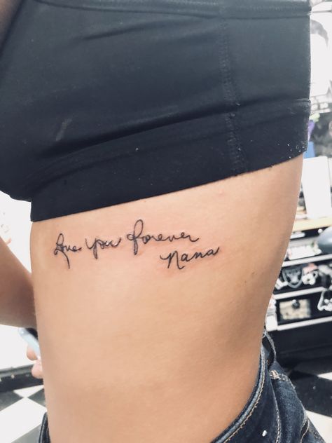 Nana Remembrance Tattoo, Tattoo Ideas For Nana, Tattoos Grandma Memorial, Nana And Granddaughter Tattoos, Tattoos To Honor Grandmother, Tattoo For Nan, Nana Tattoo Ideas Grandmothers, Nana Memorial Tattoo, Nan Tattoo Ideas