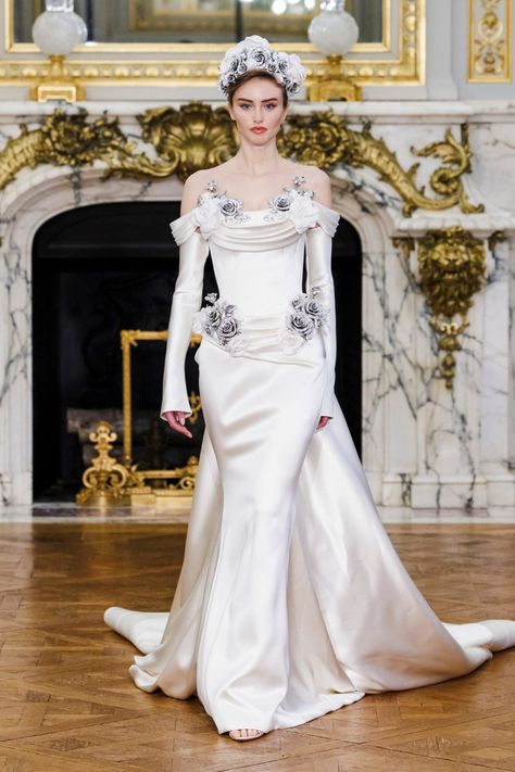 Tamara Ralph, Drape Gowns, White Gown, Couture Mode, Couture Wedding, Spring Summer 2024, Couture Gowns, Couture Collection, Summer 2024