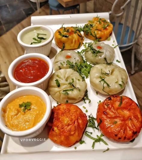 [I Ate] Our Indian Food "Momo" Indian Food Aestethic, Indian Food Astethic, Delicious Food Images Aesthetic, Indian Momos, Momos Food, Momo Food, Delicious Food Image, Lunch Recipes Indian, Indian Food Photography