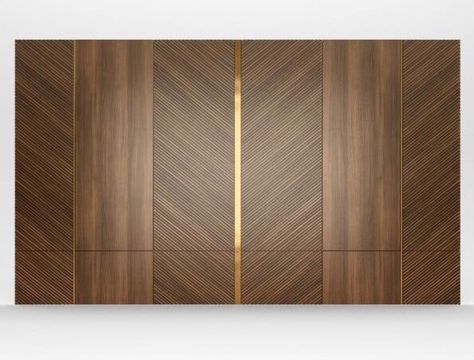 Mica Wall Panelling Design, Mica Design For Wardrobe, Veneer Wall Panelling Design, Veneer Panelling, Wooden Wall Cladding, Timber Wall Panels, Wooden Wardrobe Design, Internal Sliding Doors, Cladding Design