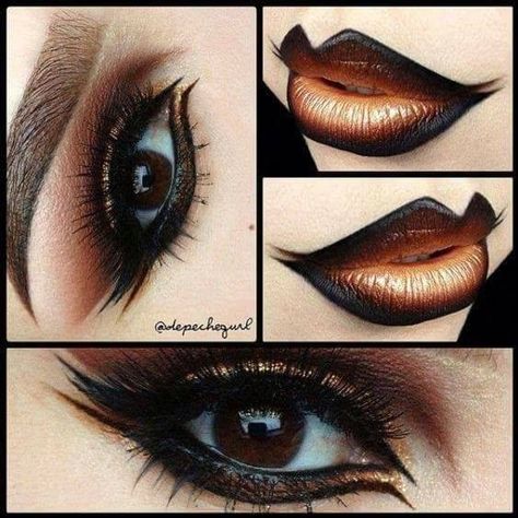 Steampunk Makeup, Camouflage Makeup, Lipstick Tattoos, Lipstick For Fair Skin, Punk Makeup, Lipstick Designs, Lip Color Makeup, Ardell Lashes, Linda Hallberg