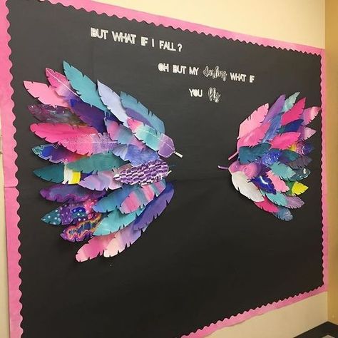 What If I Fall, Month Of September, What If You Fly, Classroom Bulletin Boards, School Bulletin Boards, Class Decoration, Classroom Door, My Darling, Beginning Of School