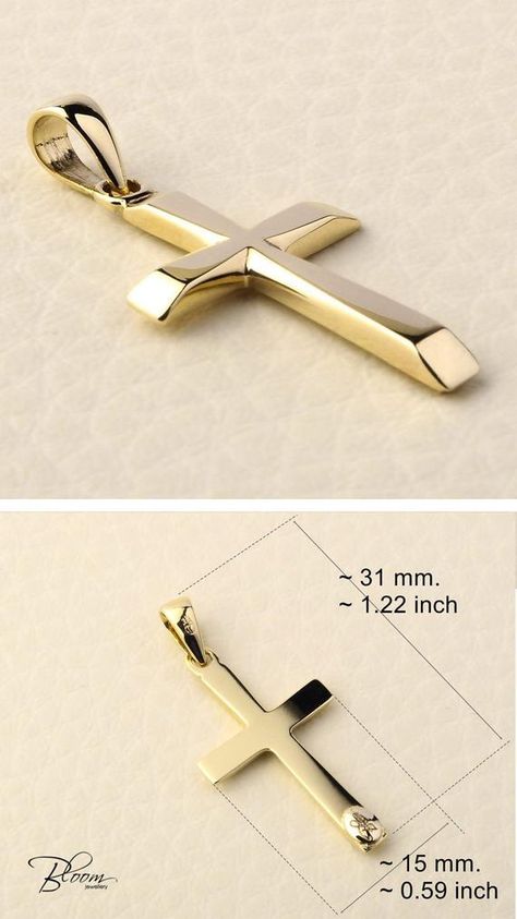 Gold Chain Men, Mens Cross Necklace, Solitaire Diamond Pendant, Orthodox Cross, Gold Chain With Pendant, Solitaire Pendant Necklace, Gold Chains For Men, Gold Cross Necklace, Gold Cross Pendant