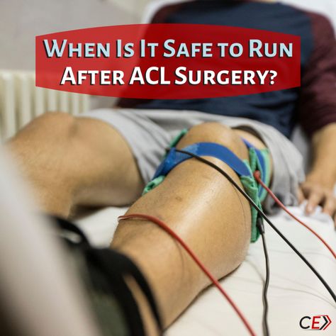 When Is It Safe to Run After ACL Surgery? - Competitive Edge Medial Knee Pain, Running Mechanics, Knee Surgery Recovery, Acl Recovery, Ankle Sprain, Acl Surgery, Anterior Cruciate Ligament, Quad Exercises, Running Program