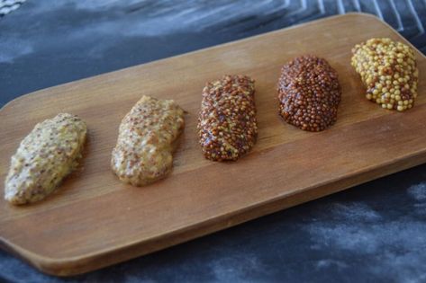 A Guide To All The Different Kinds Of Mustard - Food Republic Pickled Mustard Seeds, Mustard Recipes, Brown Stuff, Yellow Stuff, Making Sandwiches, Homemade Mustard, Yellow Mustard Seeds, Food Republic, Spicy Brown Mustard