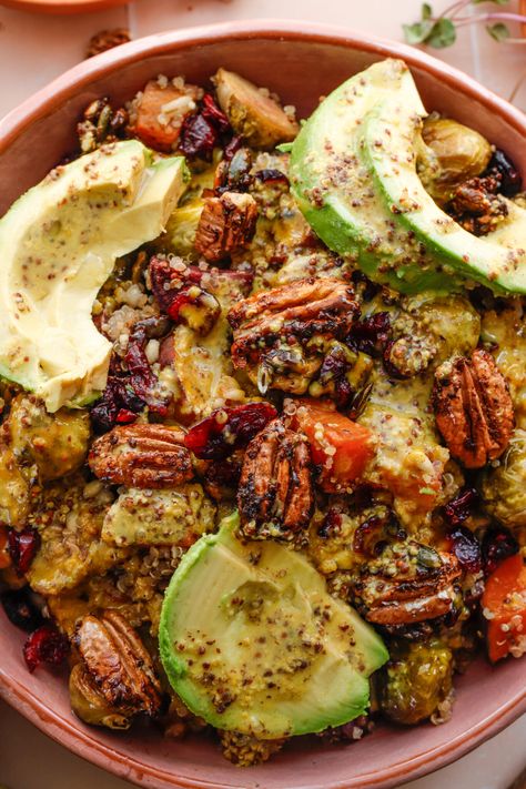 Curry quinoa salad – Life in the South Curry Quinoa, Quinoa Salad Recipes, Feel Good Food, Honey And Cinnamon, Quinoa Salad, How To Cook Quinoa, Dried Cranberries, Base Foods, Roasted Vegetables