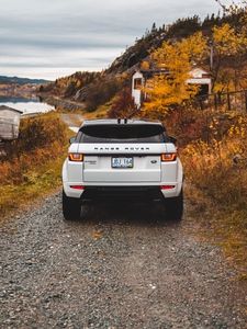 Preview wallpaper range rover, land rover, suv, autumn, rear view Range Rover Evoque Wallpapers, Range Rover Wallpaper, Range Rover Price, Family Cars Suv, Pink Range Rovers, Range Rover Off Road, Dream Cars Range Rovers, Jeep Wallpaper, Range Rover Car