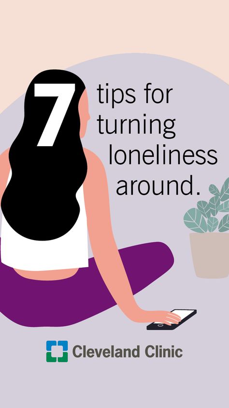 Being chronically lonely can affect people’s mental and physical health. Tips to turn these feelings around. Chronic Loneliness, Healthy Lifestyles, Cleveland Clinic, Health Conditions, Emotional Healing, Physical Health, Health Wellness, Life Lessons, Healthy Life