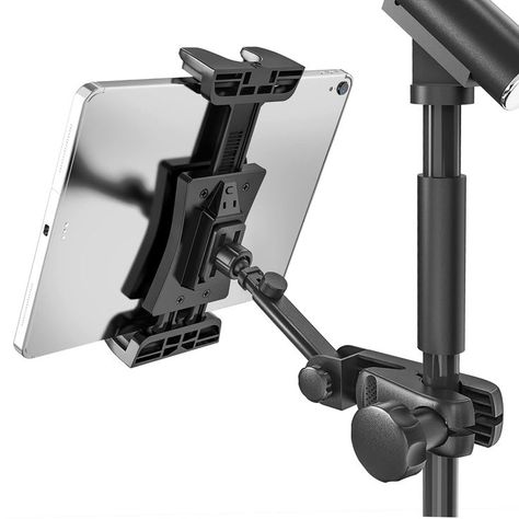 Tablet Holder for Microphone Stand, Jubor iPad Mic Music Stand Holder Mount Smartphone Tablet Mic Stand for Sheet Music Fits Devices from Screen Size 4.7 to 12.9 Inches Stand Mic, Ipad Mount, Tablet Mount, Mic Stand, Iphone Holder, Ipad Holder, Microphone Stand, Music Stand, Stock Wallpaper