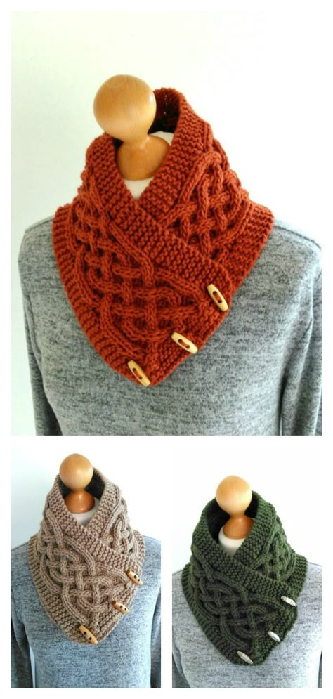 Celtic Cowl Knitting Pattern, Neckwarmer Knitting Pattern Free, Outlander Knitting Patterns Free, Outlander Crochet, Celtic Knitting, Knitted Cowls, Outlander Knitting Patterns, Knit Cowl Pattern Free, Outlander Knitting