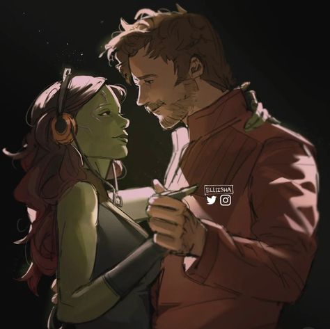 Mcu Fanart, Starlord And Gamora, Marvel Couples, Avengers Art, Peter Quill, Phase 4, Marvel Fan Art, Mcu Marvel, Mixed Feelings