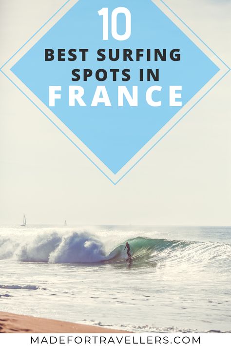 Check out the best surfing spots in France! Brest France, Best Surfing Spots, Normandy Beach, Best Beaches To Visit, Basque Country, Surf Trip, Places In Europe, Europe Vacation, Surfing Waves