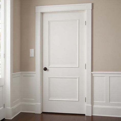 Transform your home decor with our pre-cut door and wall trim and molding kits that come pre-primed and ready to be painted, perfect for accentuating living rooms, dining rooms, bedrooms, offices, hallways, and washrooms. Our products are made from polyurethane which is the most superior molding in the market. 🛍️ What's Included in This Kit: This product includes two panels, featuring one upper panel and one lower panel for the door. Choose between 18", 20", 23", 24", 27", 28", 30", 32", 36", 3 Door Paneling, Door Interior Design, Hollow Core Door, Accent Door, Door Interior, Panel Door, Wall Trim, Door Trim, Construction Adhesive