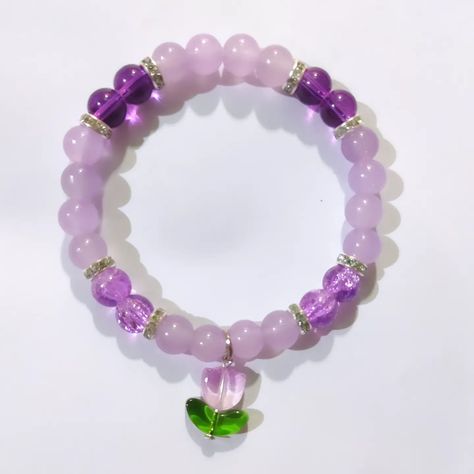 Purple tulip bracelet 💜 DM for order/ enquiry 💌 . . . . Tags: #bracelet #beadedbracelets #beadedjewelry #tulipbracelet #purple #handmade #smallbusinessowner #fyp #explorepage Tulip Bracelet, Clay Bracelet, Purple Tulips, Tulips, Beaded Jewelry, Bracelet, Tags, Purple, Beaded Jewellery