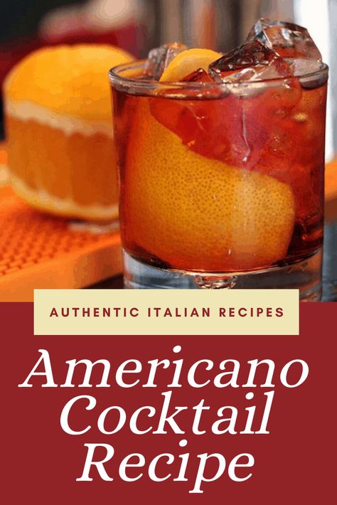 Americano Drink, Americano Cocktail Recipe, Americano Recipe, Cocktail Inspiration, Classic Drinks, American Cocktails, American Drinks, Italian Drinks, Famous Drinks