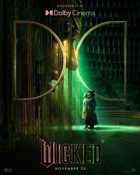 WICKED🩷💚 NOVEMBER.22ND.2024 (United States). "DISCOVER IT AT DOLBY CINEMA " 🎟️🍿📽️🎬 BOOK YOUR TICKETS NOW Ticket Sale is Open Now November.9th.2024 (Los Angeles). Wicked Poster, Elphaba Wicked, Wicked Movie, Wicked Musical, Cynthia Erivo, The New Mutants, The Darkest Minds, The Wonderful Wizard Of Oz, Fantasy Island