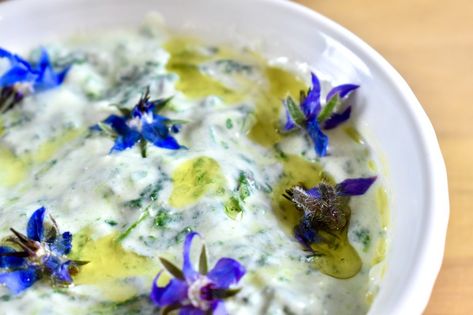 Borage Recipes Cooking, Borage Recipe, Venison Meatballs, Storing Herbs, Gaps Diet, Stewed Potatoes, Eating Raw, Gin And Tonic, Gluten Free Vegetarian