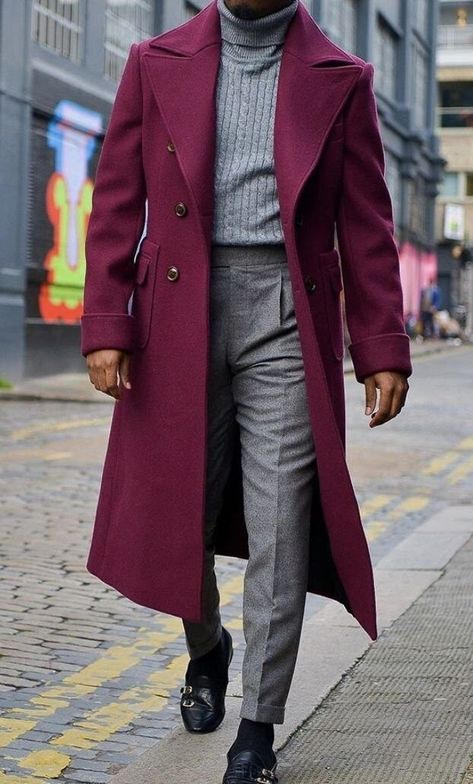 Men maroon Overcoat Vintage Long Trench Coat Men new Jacket Coat Men Business Casual Long Solid Windbreak Coat winter Outwear long coat Before placing order send me measurements color :- maroon Men long coat in maroon winter coat New arrival for Elegant Hosting Evening Party Wear Long Coat for winter use Winter Wear For Men, Winter Outfits For Men, Red Overcoat, Man Coat, Long Coat Men, Sophisticated Office, Overcoat Men, Money Fashion, Men's Trench Coat