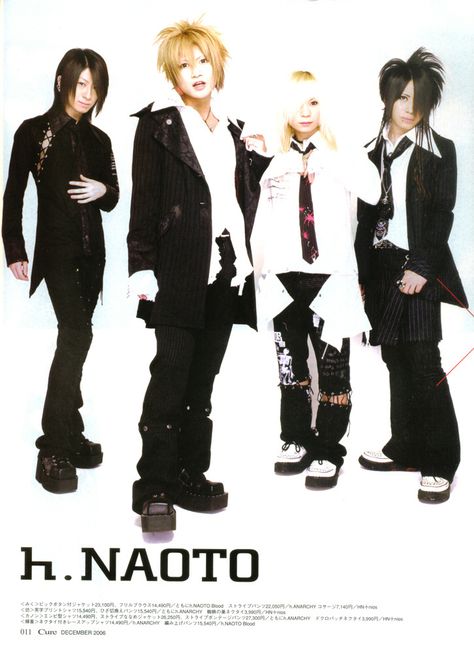 Kote Kei, Visual Kei Fashion, H Naoto, 2000s Clothing, Kei Fashion, Pop Rock Bands, Band Pictures, Japanese Pop, Creepy Dolls