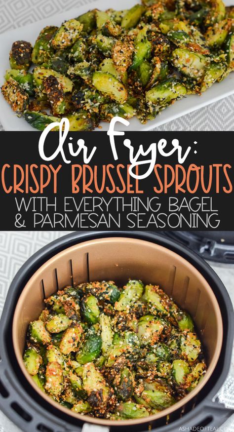 Keto Brussel Sprout Recipes Air Fryer, Lunch With Brussel Sprouts, Brussels Sprouts With Bacon Air Fryer, Healthy Chicken Dinner Air Fryer, Air Fry Brussels Sprouts, Frozen Brussel Sprout Recipes Air Fryer, Halved Brussel Sprouts, Air Fryer Brussel Sprouts Parmesan, Brussels Air Fryer