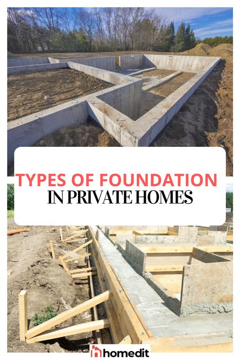 There’s a reason that people say that you can’t create anything of value without a solid foundation. Because the foundation is the single most important part of a house. Without a strong one, the entire house may collapse. Learn more about it here. High Foundation House, Foundation Building Construction, Building Foundation Construction, House Foundation Ideas, Nordic House Architecture, House On Slope, Foundation Plan, Cement House, Home Architecture Styles