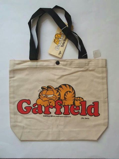 Garfield Fat Orange Cat, Garfield Images, Garfield The Cat, Garfield Cat, Cat Tote Bag, Jim Davis, Cats Tote Bag, Cat Tote, Tote Bag Purse