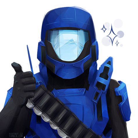 Agent Florida: "Pleased as punch." Rvb Agent Florida, Agent Texas, Survival Aesthetic, Halo Odst, Blue Stuff, Achievement Hunter, Red Vs Blue, Rooster Teeth, Blue Space