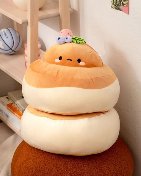 Smoko Inc. on Instagram: "Frankly, there’s nothing Tayto loves more than diving headfirst into some delicious comfort food..🥰🥞" Mochi Plush, Souffle Pancake, Potato Souffle, Cute Potato, Many More To Come, Cute Squishies, Foodie Friends, Cute Bedroom Decor, Kawaii Plush