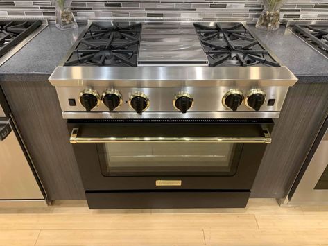 New Jenn-Air Vs. BlueStar Professional Ranges (Reviews / Prices) Jen Air Appliances, Bluestar Range, Jenn Air Range, Cooking For Dummies, Jenn Air Appliances, Range Oven, Full Size Sheets, Range Top, Large Oven