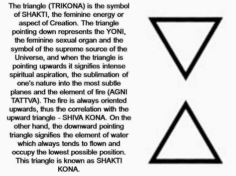 Meaning Of Triangle Tattoo, Shakti Symbol, Triangle Meaning, Triangle Tattoo Meaning, Feminine Symbols, Sacred Science, Magic Symbols, Spiritual Symbols, Shiva Shakti