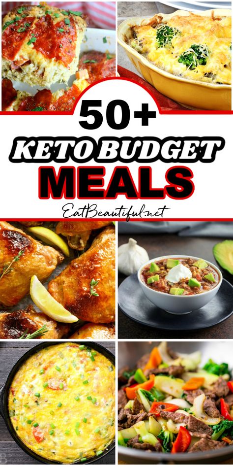 Easy Cheap Keto Meal Plan, Cheap Easy Keto Dinners, Cheap Keto Dinner Recipes, Low Carb Cheap Meals Budget, Lowcarb Meals Dinners, Low Carb Cheap Meals, Cheap Keto Meal Prep, Cheap Keto Dinners, Cheap Low Carb Meals