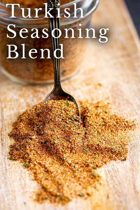 Turkish Seasoning, Foreign Recipes, Turkish Spices, Steak Shrimp, Spices Recipes, Drying Cilantro, Turkish Delights, Store Cupboard, Homemade Spice Mix