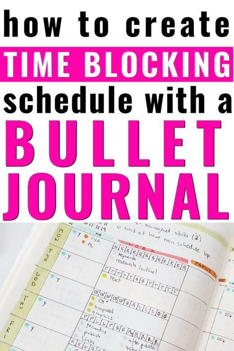 Learn how to create bullet journal time blocking layout to boost your productivity #anjahome #bulletjournal #bujo weekly & daily time block ideas | bujo inspiration Bullet Journal Time Blocking, Time Blocking Schedule, Journal Hacks, Organizing Time Management, Grid Journal, Free Daily Planner, Block Scheduling, Mom Schedule, Journal Bullet