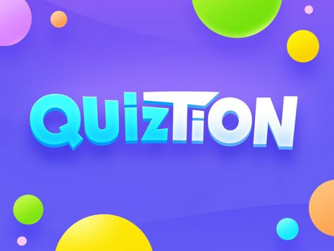 Trivia Game Logo concept gamelogo question quiz trivia game letter typography typo logotype logo design Trivia Logo, Logo Arabic, Game Font, Inspiration Logo Design, Bg Design, Typo Design, Game Logo Design, Game Ui Design, Trivia Game