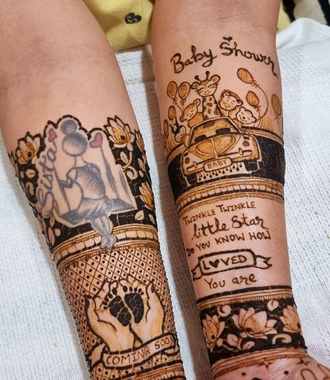 Babyshower Henna To A Gorgeous Mom To Be @riddhinbagade Thaaaaank u Siddhi for Invitation.... #designs #awesome #selection #byher #byherchoice #babyshowertheme #babyshowermehndi #babyshowerhenna #godbharai #dohalejevan #momtobe #comingsoon #momndadtobe👪 #animals #animalhenna #uniquehenna #uniquehennaart #followｍe #followmyart #followmypage #professionalhennaartist🌿 #mumbaihennaartist #dmmenow‼️ #callmeon6352024980📞 #contactme9921014277☎ Mehendi Designs For New Mom, Mom To Be Mahendi Design, Mom To Be Mehndi Design, Godbharai Mehendi Designs, Mom To Be Mehendi Design, Heart Mehendi, God Bharai, Unique Henna, Pregnancy Pics