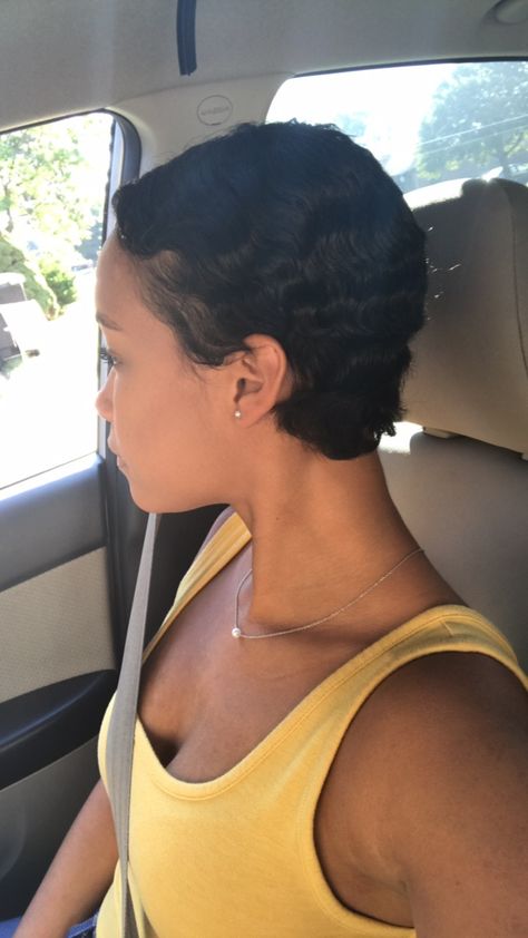 9/30/17 Big Chop Wavy Hair, Nia Long Hair, Short Slicked Back Hair, Black Pixie Haircut, Natural Hair Pixie Cut, Natural Hair Moisturizer, Natural Hair Cuts, Natural Hair Short Cuts, Short Hair Pixie Cuts