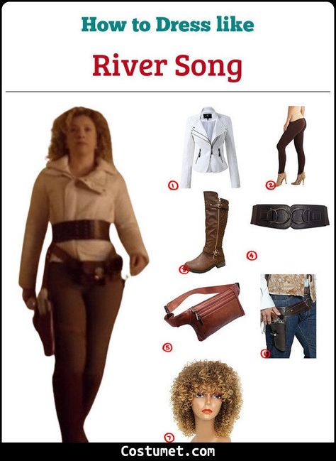 River Song Outfit, River Song Costume, Doctor Who Halloween, River Song Cosplay, Doctor Who Costume, Who Costume, Doctor Halloween Costume, Doctor Who Party, Doctor Who Cosplay