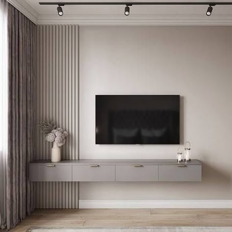 Tv Units Bedroom, Tv In Room Bedroom, Bedroom Tv Wall Ideas, Tv Wall Bedroom, Tv Unit Bedroom, Bedroom Tv Wall, Bedroom Tv, Living Room Tv Unit Designs, Living Room Tv Unit