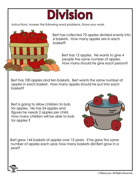 Printable Division Word Problems for Fall Grade 4 Word Problems, 3rd Grade Math Word Problems Worksheets, Division Word Problems Grade 2, Division Word Problems 3rd Grade, Grade 3 Math Worksheets Word Problems, Division Problems, Division Problems 3rd Grade, Multiplication And Division Word Problems 3rd Grade, Third Grade Word Problems