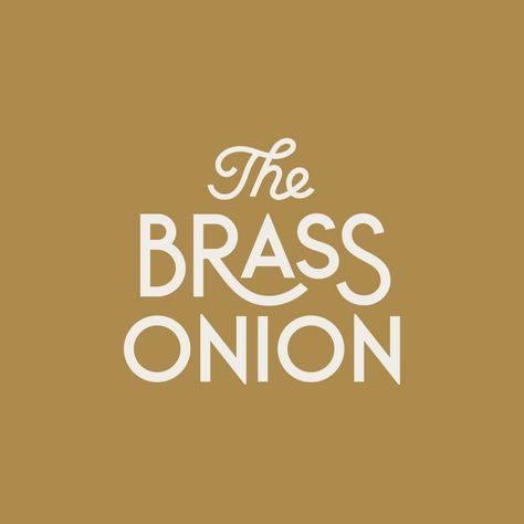 The Brass Onion – Carpenter Collective Letras Cool, Logo Youtube, Brand Identity Package, Logo Instagram, Inspiration Logo Design, Logo Luxury, Restaurant Logo, Logo Type, Typographic Logo